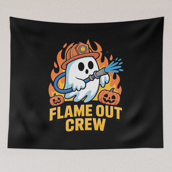Item preview, Flame Out Crew Ghost Firefighter Halloween designed and sold by BiellaSar.