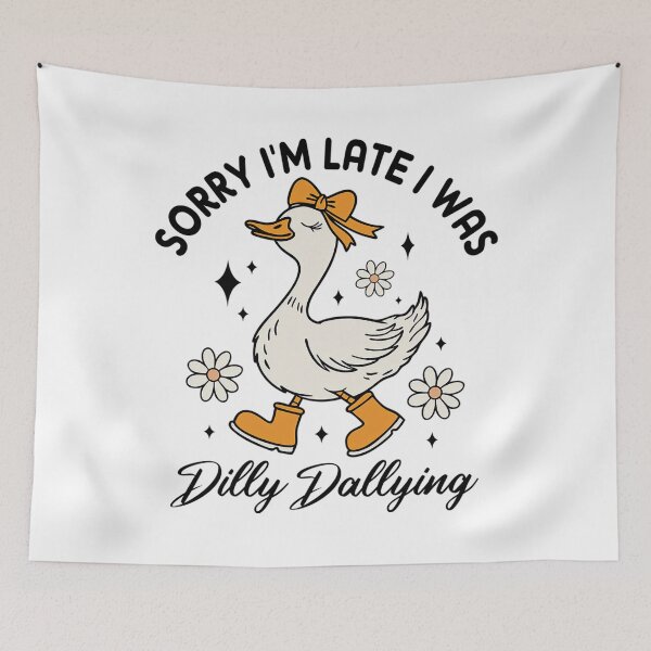 Item preview, Classic Late Vintage Was Dilly Funny I Dallying Retro I'm Sorry Saying designed and sold by PEDDAKAPRADEEP.