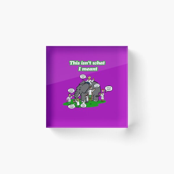 Item preview, "This isn’t what I meant" Perspective Matters: Blindfold design. designed and sold by TR_fairydesigns.