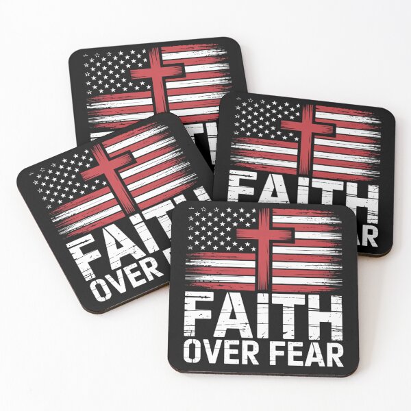 Item preview, Faith Over Fear Christian American Flag Women Men designed and sold by papertaless.