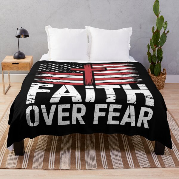 Item preview, Faith Over Fear Christian American Flag Women Men designed and sold by papertaless.