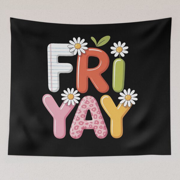 Item preview, Funny Fri-Yay Happy Friday Teacher Weekend Back To School designed and sold by papertaless.