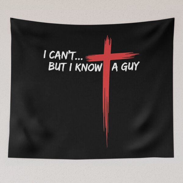 Item preview, I Can't But I Know A Guy Jesus Cross Funny Christian designed and sold by papertaless.