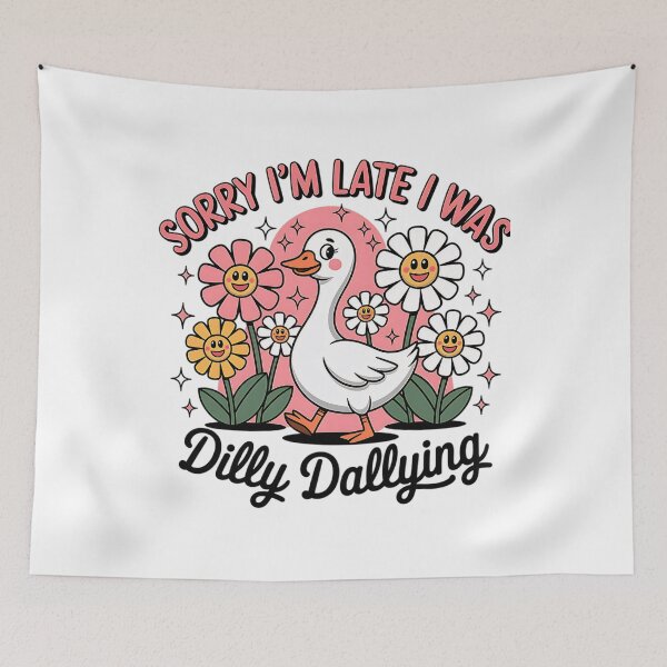 Item preview, I Late Was Sorry Saying Vintage Classic I'm Retro Dallying Dilly Funny designed and sold by PEDDAKAPRADEEP.