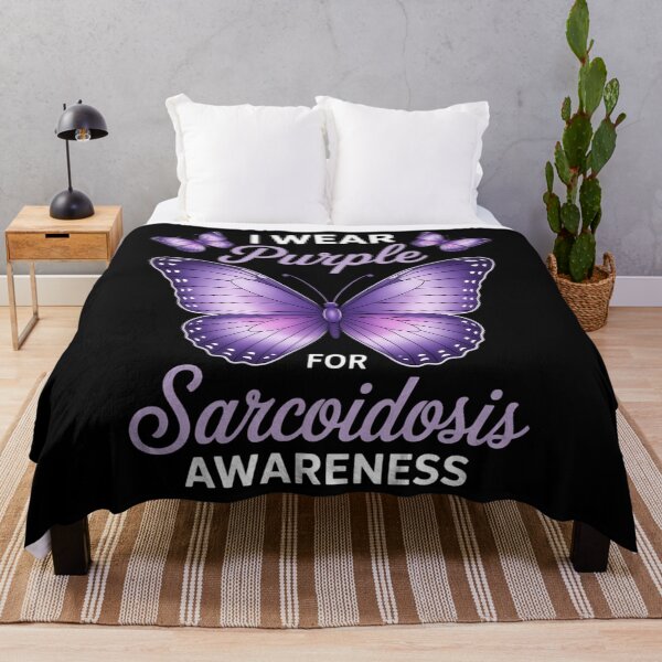 Item preview, I Wear Purple Butterfly For Sarcoidosis Awareness designed and sold by papertaless.