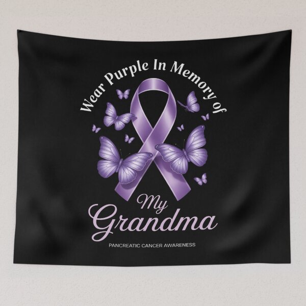Item preview, I Wear Purple In Memory Of My Grandma Pancreatic Cancer designed and sold by papertaless.