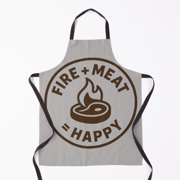 Item preview, Fire + Meat = Happy designed and sold by The Smoke Shoppe.