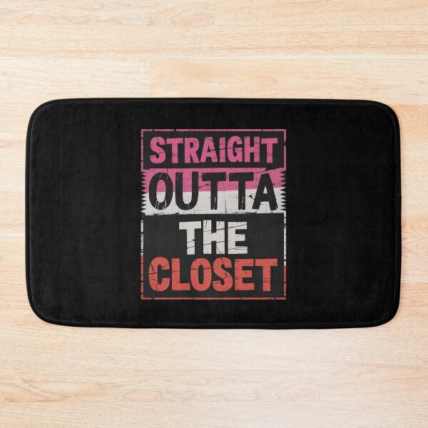 Item preview, Lesbian Flag Straight Outta The Closet LGBT Gay Pride Month designed and sold by FranzFriesen.