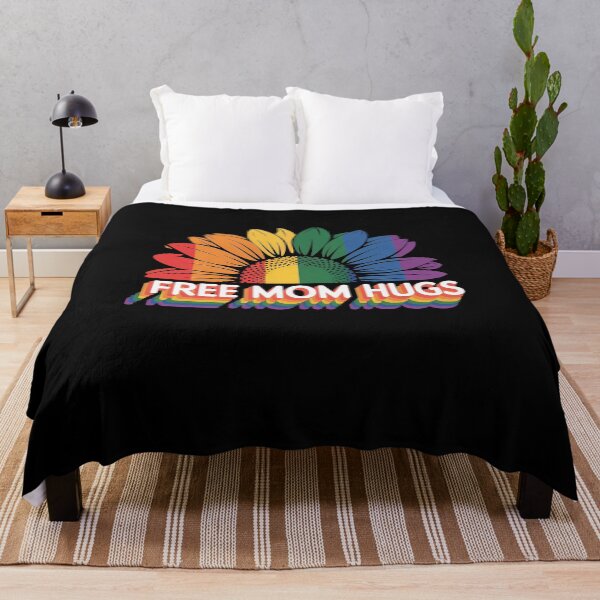Item preview, Free Mom Hugs Pride Rainbow Sunflower LGBT Pride Month designed and sold by FranzFriesen.