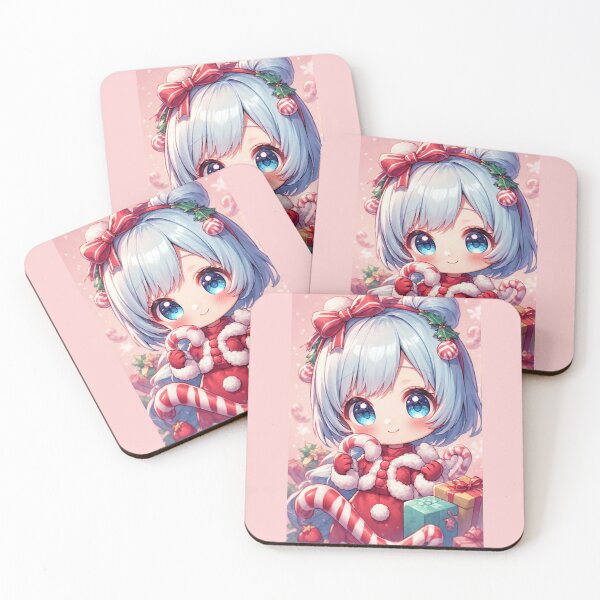 Item preview, Cute chibi girl at Christmas designed and sold by ArtsJulian.