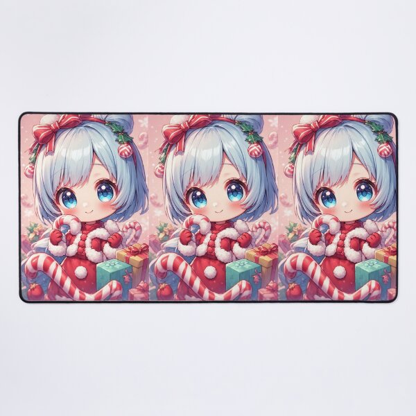 Item preview, Cute chibi girl at Christmas designed and sold by ArtsJulian.