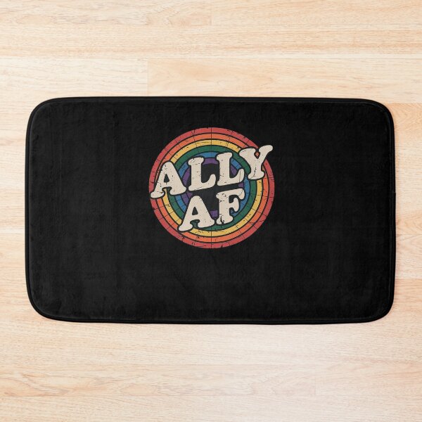 Item preview, Ally AF rainbow flag for LGBT Pride month support designed and sold by RansomFlatley.