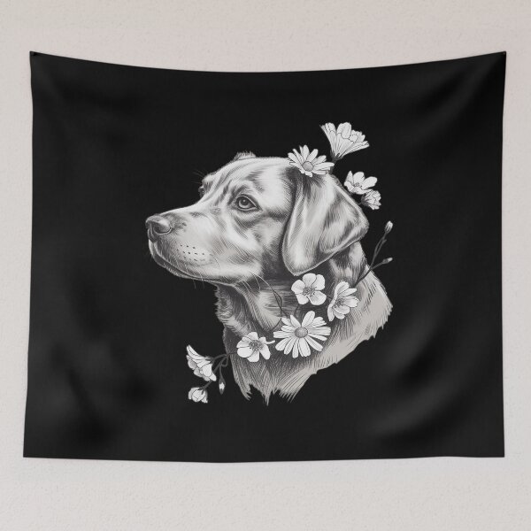 Item preview, Floral German Shorthaired Pointer GSP Dog Flower designed and sold by August4Laughs25.