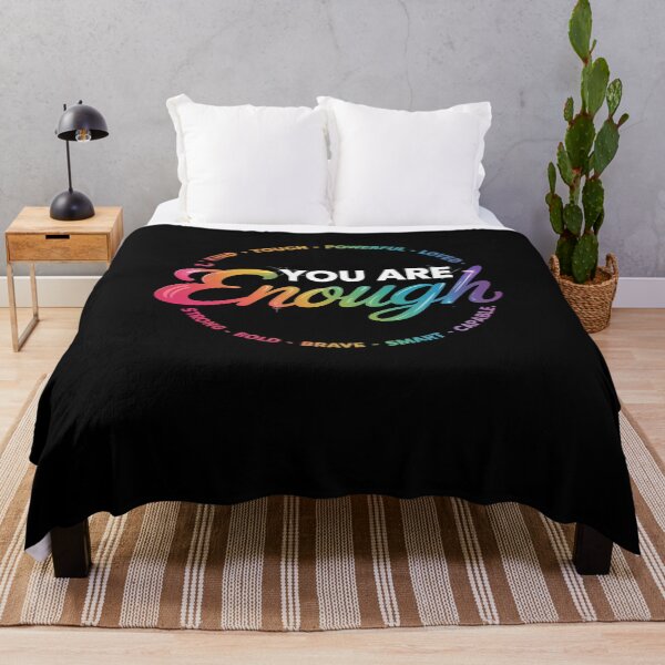 Item preview, You Are Enough Rainbow Pride Flag Ally LGBTQ Men designed and sold by AmparoBoyle.