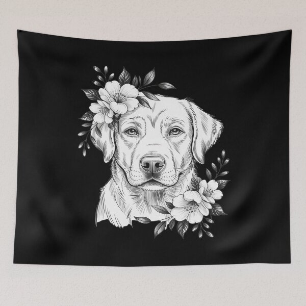 Item preview, Floral Labrador Retriever Lab Flower Dog Mom designed and sold by August4Laughs25.