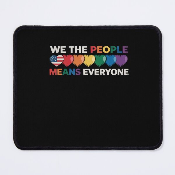 Item preview, We The People Means Everyone US Constitution LGBT Pride 1 designed and sold by MinaReinger.