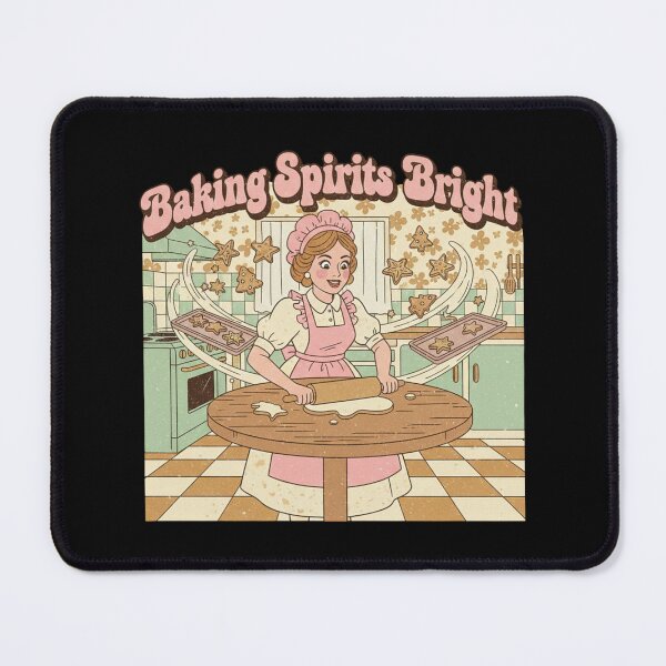 Item preview, Baking Spirits Bright Retro Mrs. Claus Christmas Design designed and sold by DIRTYSKETCHH.