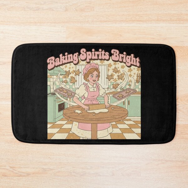 Item preview, Baking Spirits Bright Retro Mrs. Claus Christmas Design designed and sold by DIRTYSKETCHH.