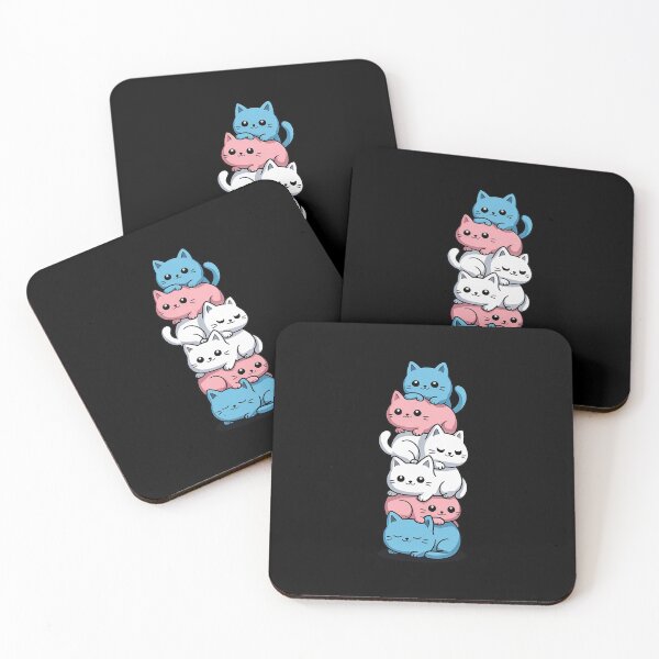 Item preview, Transgender Pride Cat LGBT Trans Flag Cute Cats Pile designed and sold by DrewLeuschke.