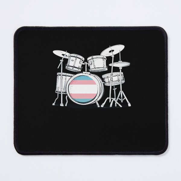 Item preview, Transgender Pride Drums LGBT-Q Ally Trans Drummer designed and sold by RayArmstrong.