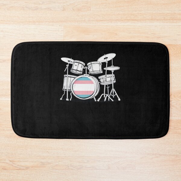 Item preview, Transgender Pride Drums LGBT-Q Ally Trans Drummer designed and sold by RayArmstrong.