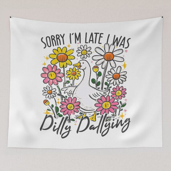 Item preview, I'm Dilly Funny Late Sorry Retro Dallying Saying I Was Classic Vintage designed and sold by PEDDAKAPRADEEP.
