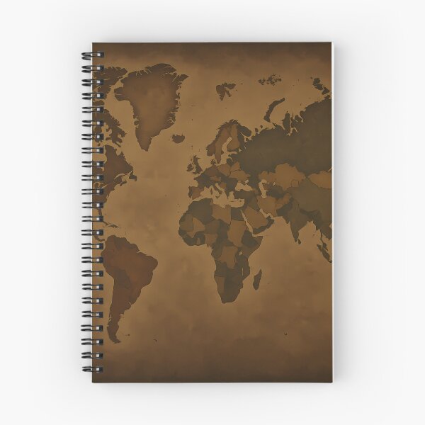 Item preview, Antique World Map – Elegant Vintage Earth Tone Design designed and sold by mhose3.