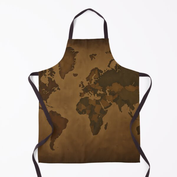 Item preview, Antique World Map – Elegant Vintage Earth Tone Design designed and sold by mhose3.