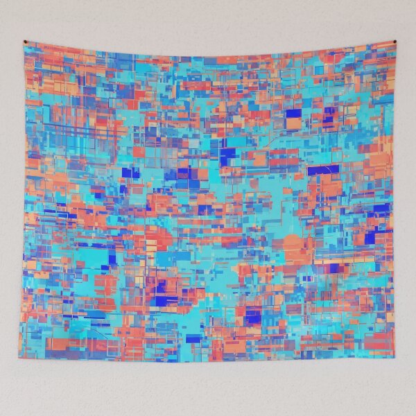 Item preview, Digital Skyline Abstraction designed and sold by Kaleidoscope Print.