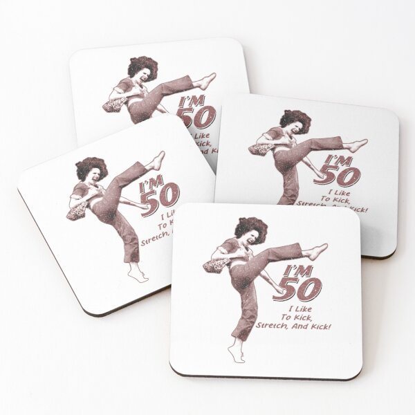 Item preview, Sally Omalley, I’m 50 I Like to Kick, Stretch, And Kick! designed and sold by Shop-Cardinalch.