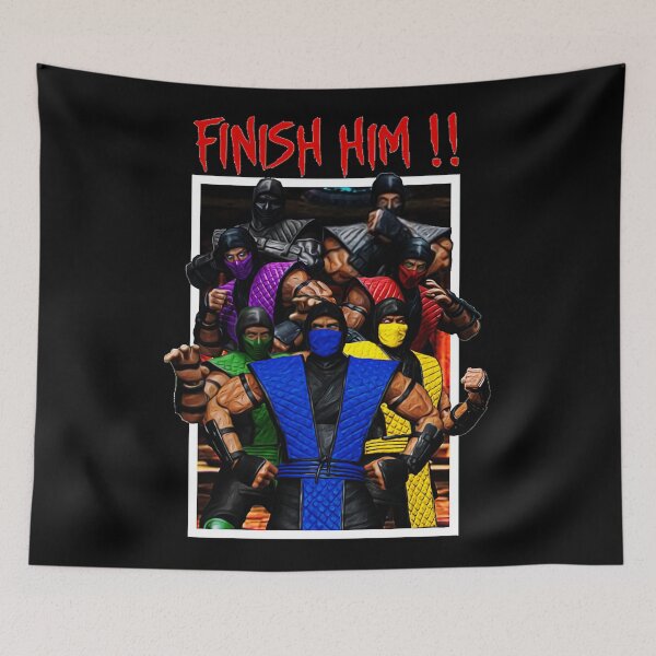Item preview, Finish Him - Mortal Kombat Ninjas designed and sold by decameseta.
