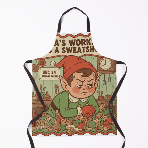 Item preview, Funny retro Elf Christmas humor designed and sold by jheinart.