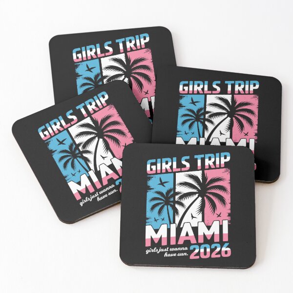 Item preview, Girls Trip Miami 2026 Pink Blue designed and sold by RogueDroid.