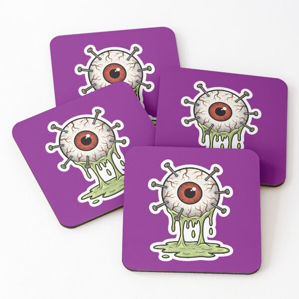 Item preview, Nailed Eye Horror Drip - Creepy Red Eyeball Sticker Art designed and sold by Scorpio Art.