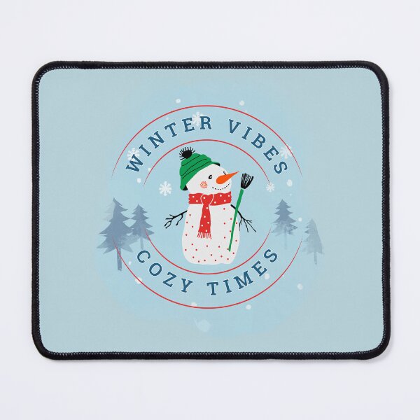 Item preview, Winter Vibes Cozy Times – Cute Snowman Holiday Design designed and sold by FlowlineVibes.