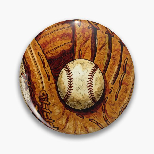 Item preview, Born Ready - Vintage Baseball Glove and Ball Design designed and sold by Hen-C-Art.