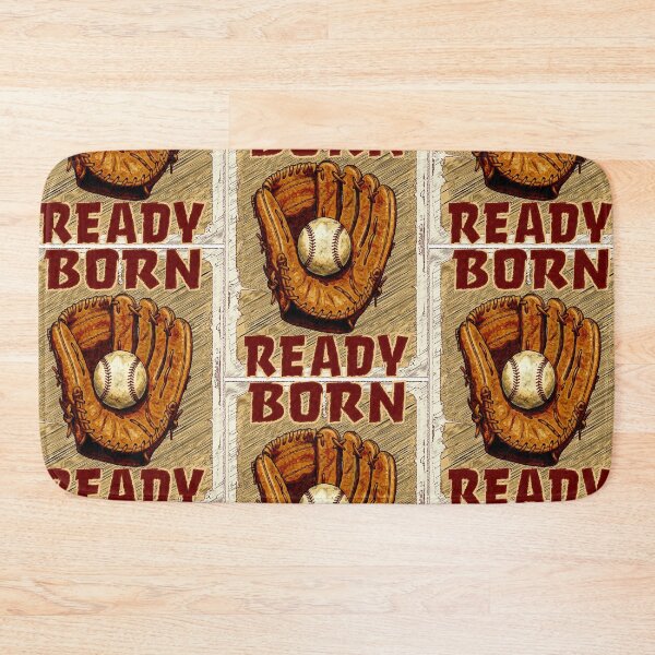 Item preview, Born Ready - Vintage Baseball Glove and Ball Design designed and sold by Hen-C-Art.