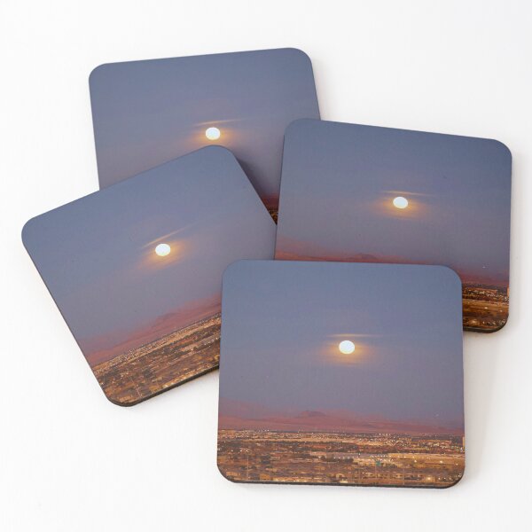 Item preview, Moonlit Night Over Las Vegas Cityscape designed and sold by Phakade's Photos.