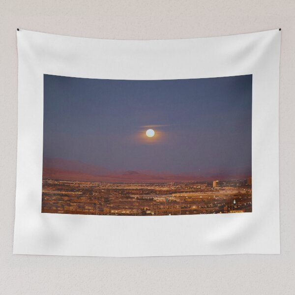 Item preview, Moonlit Night Over Las Vegas Cityscape designed and sold by Phakade's Photos.