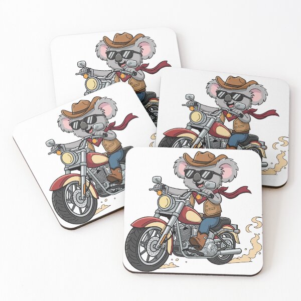Item preview, Cowboy Koala Rider | Cool Biker Animal Cartoon Art designed and sold by holywarter.