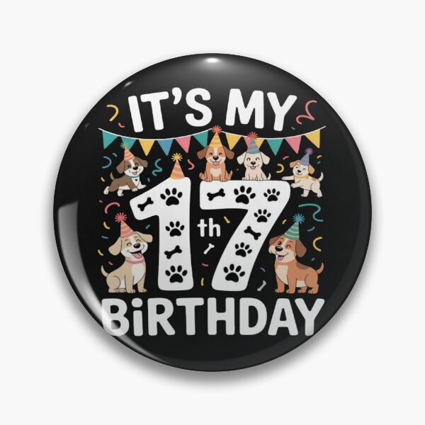 Item preview, It's My 17th Birthday Dog Themed 17 Year Old Dog Lover Party designed and sold by ChristopherMil6.