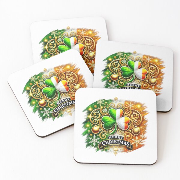 Item preview, Irish Shamrock Christmas – Tricolor Festive Design designed and sold by CelticSoulShop.