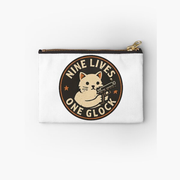 Item preview, Cat With Gun, Nine Lives One Glock designed and sold by graphic-genie.