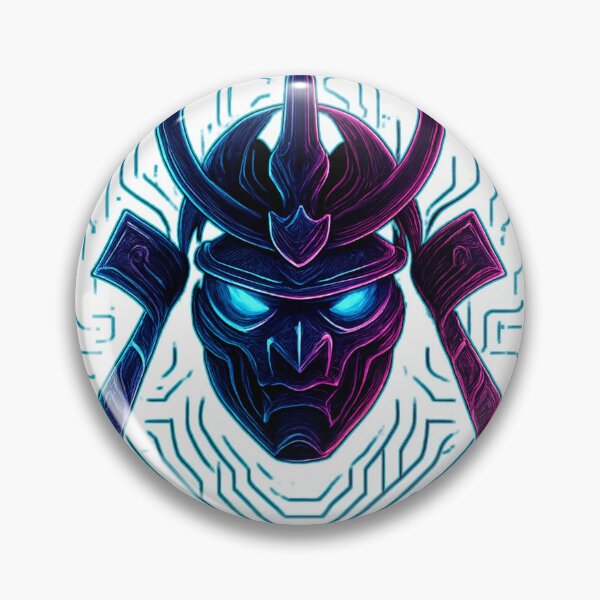 Item preview, Techno Cyber Samurai – Futuristic Neon Warrior Design with Tech Energy designed and sold by EnergyPixel.