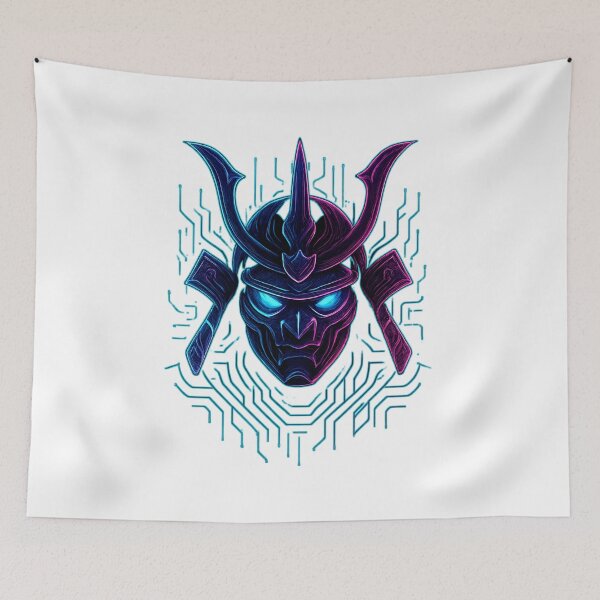 Item preview, Techno Cyber Samurai – Futuristic Neon Warrior Design with Tech Energy designed and sold by EnergyPixel.