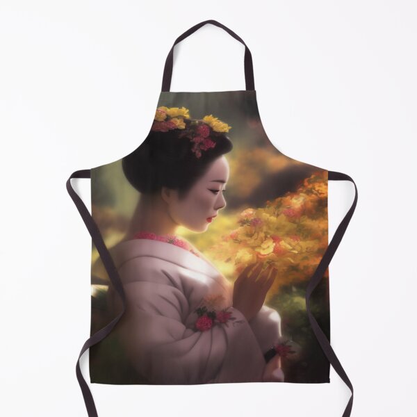 Item preview, Emiko – A Japanese geisha in a flower garden designed and sold by Marcel1966.