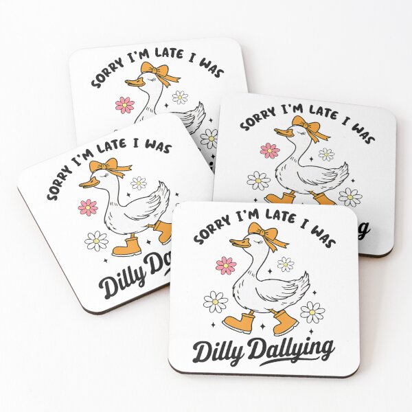 Item preview, Funny Classic Sorry Late Vintage Dilly I I'm Dallying Was Retro Saying designed and sold by PEDDAKAPRADEEP.