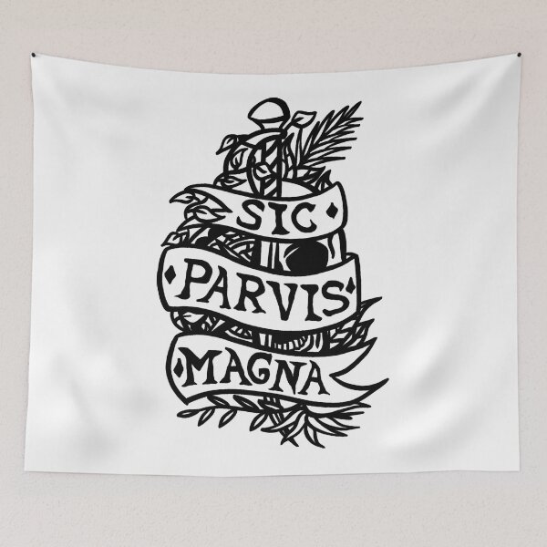 Item preview, Uncharted Sic Parvis Magna Quote Emblem designed and sold by Tobytuart.