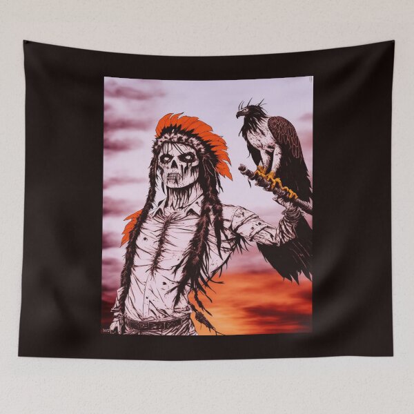Item preview, Zombie Indian Chief – A humorous interpretation of the Wild West designed and sold by Marcel1966.