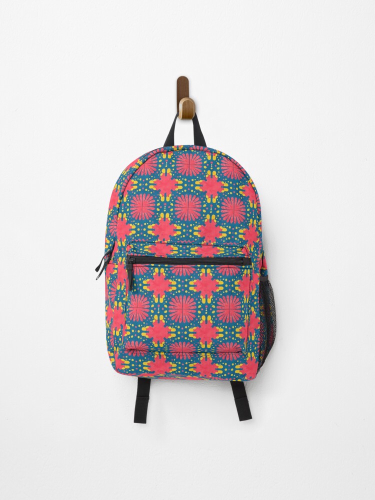 Thumbnail 1 of 3, Backpack, Vibrant Abstract Geometric Seamless Pattern Design designed and sold by UniqueDesign751.
